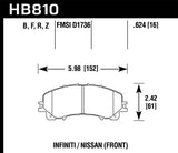 Hawk 06-17 Lexus IS350 / 07-11 Lexus GS350 Performance Ceramic Street Front Brake Pads