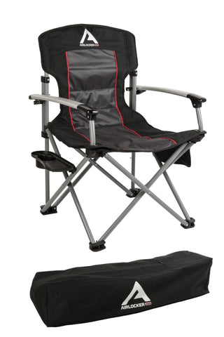 ARB Airlocker Chair W/Table Blk - *Only Sold as Pair* (Must Order Qty 2)